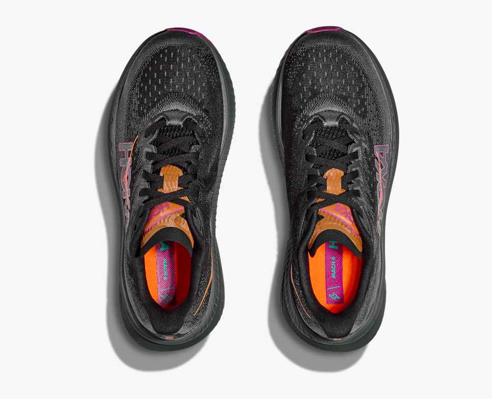 HOKA Mach 6 Negro / Fucsia