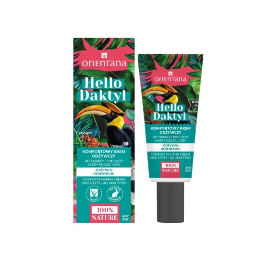 ORIENTANA HELLO DAKTYL KOMFORTOWY KREM ODŻYWCZY DO TWARZY I POD OCZY 40ML