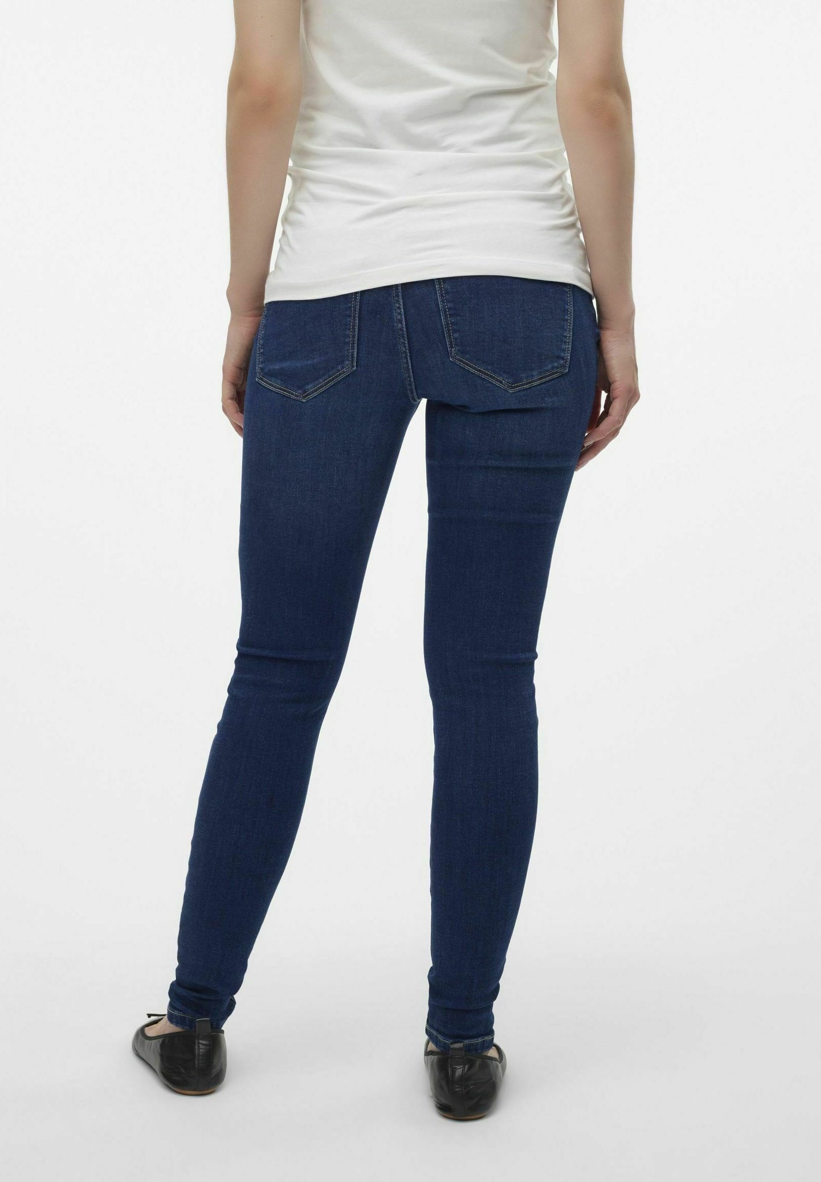 Vero Moda Umstandsjeans Skinny Fit - dunkelblauer Denim