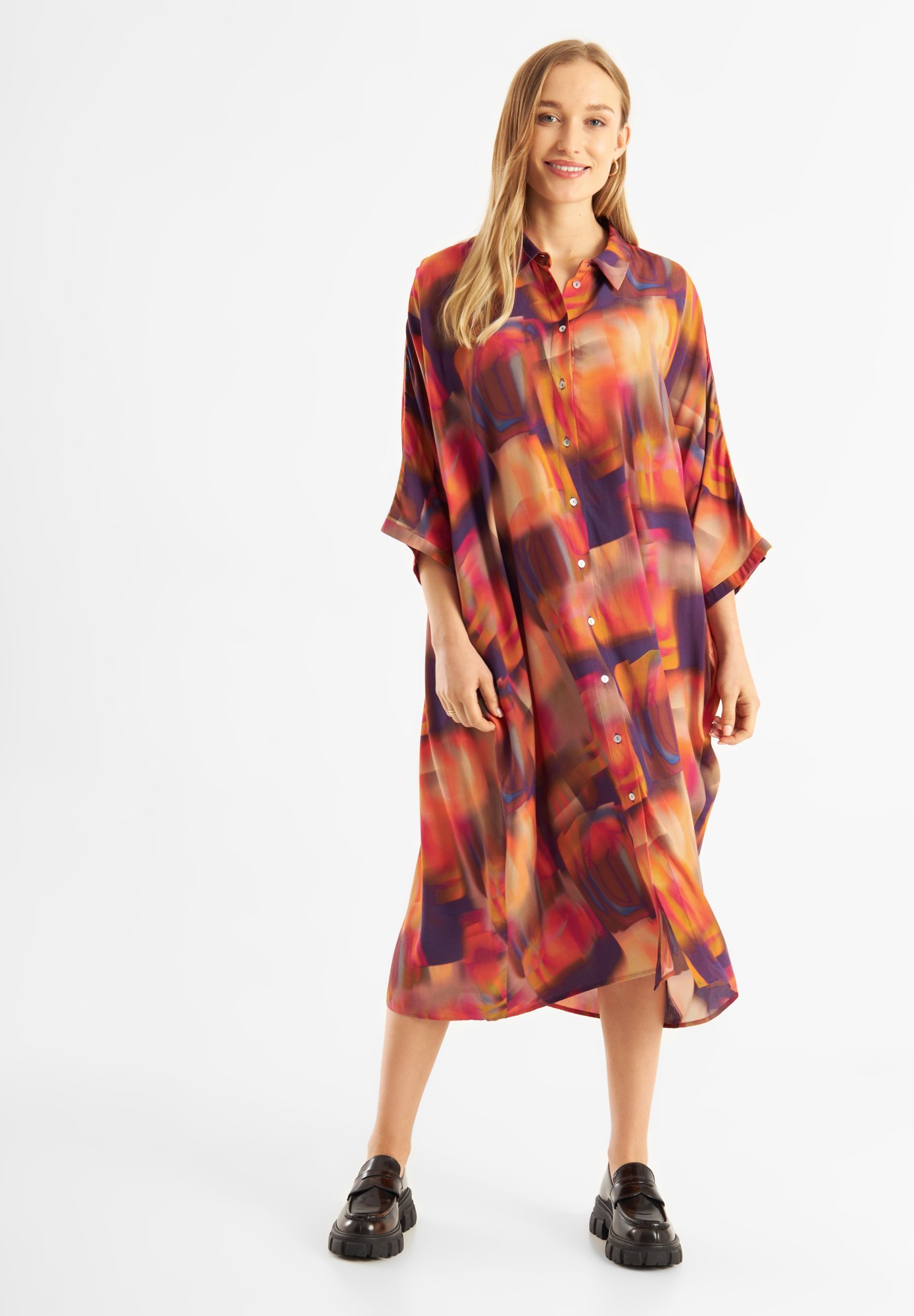 Jascha Stockholm PRINTED OVERSIZED AIR - Īsa kleita - saules saullēkts