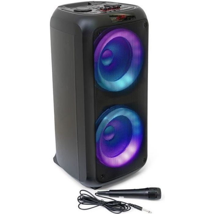 Ibiza Sound VENUS600 - Boxă karaoke cu lumini 2 x 8