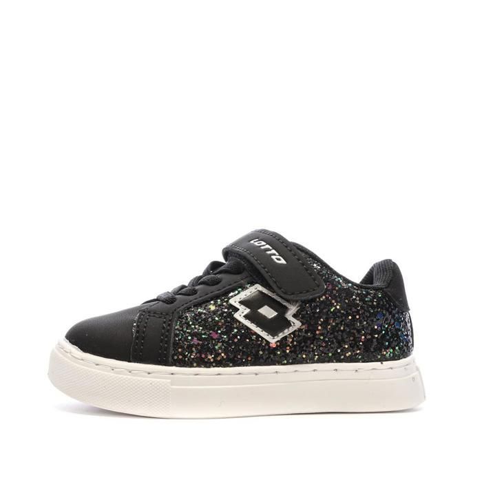 Zapatillas negras para niña Lotto Plaisance