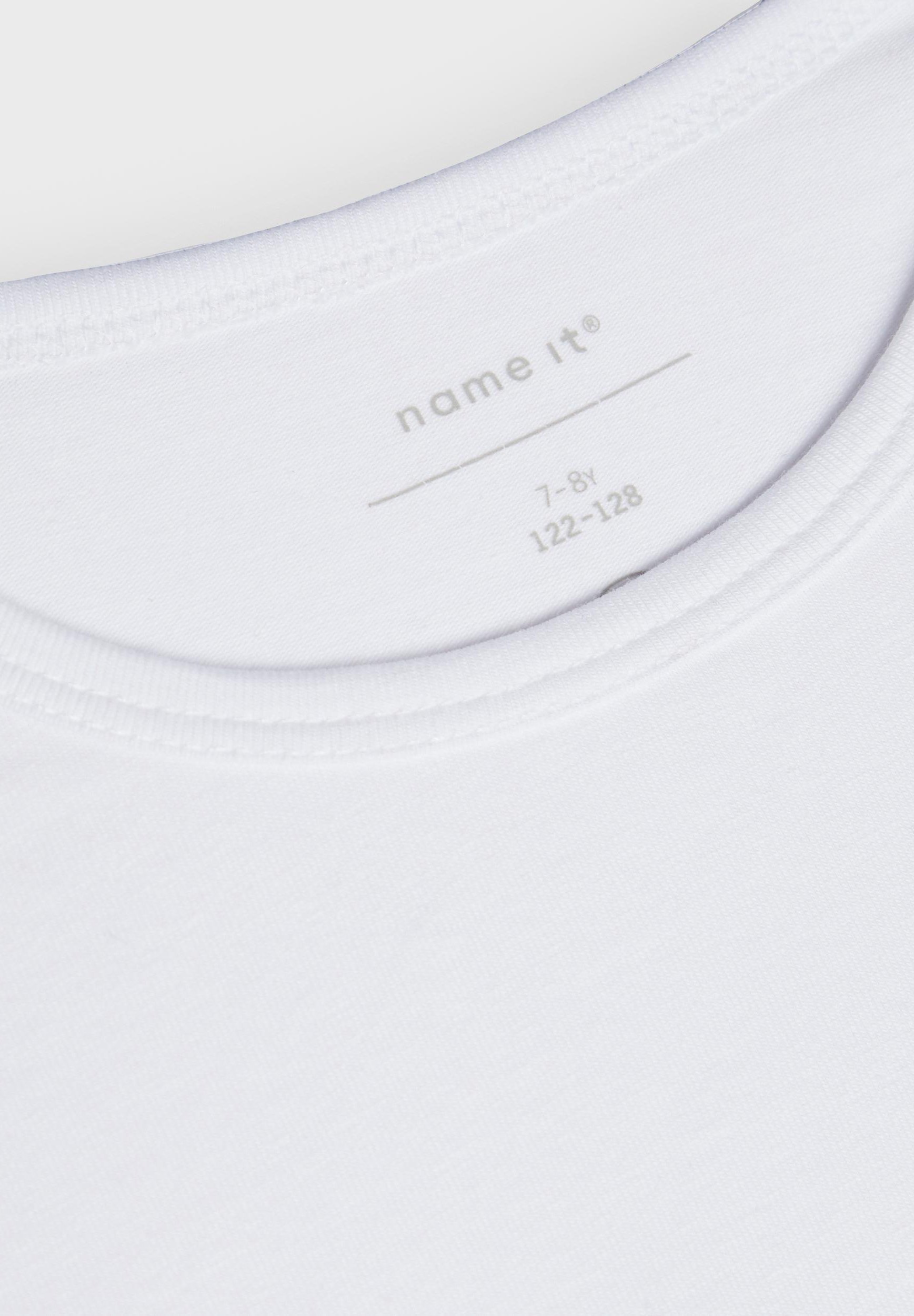 Naam: NKMT SLIM 2-PACK - Basic T-shirt - helderwit