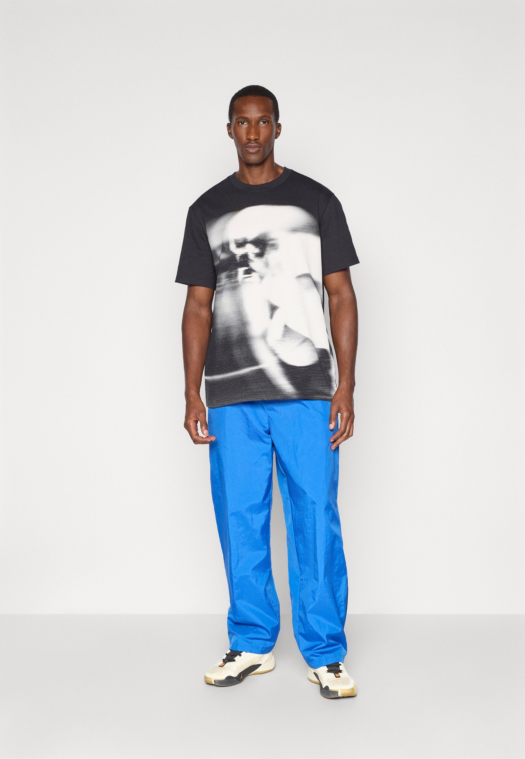 Jordan CREW - Tričko s potiskem - black/gamma blue