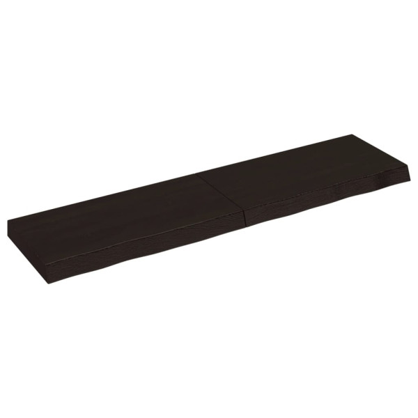 VidaXL Półka ciemnobrązowa 120x30x(2-6) cm