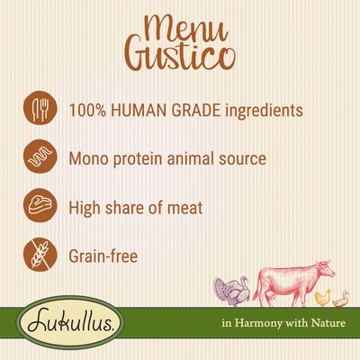 Menu Lukullus Gustico Bœuf – Sans céréales