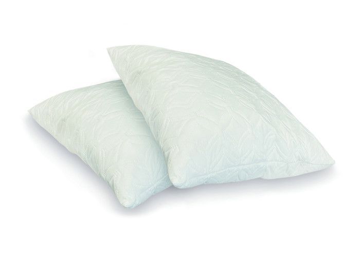 Juego de 2 almohadas firmes de 60x60 cm con relleno de espuma viscoelástica, cojín cuadrado antiácaros y antialérgico, PROMOLINGE