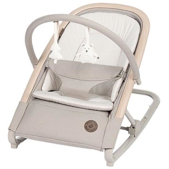 MAXI-COSI Kori Leichtgewicht-Babywippe mit Schaukelfunktion, von Geburt an bis 2 Jahre (bis 15 kg), Klassisches Beige Eco