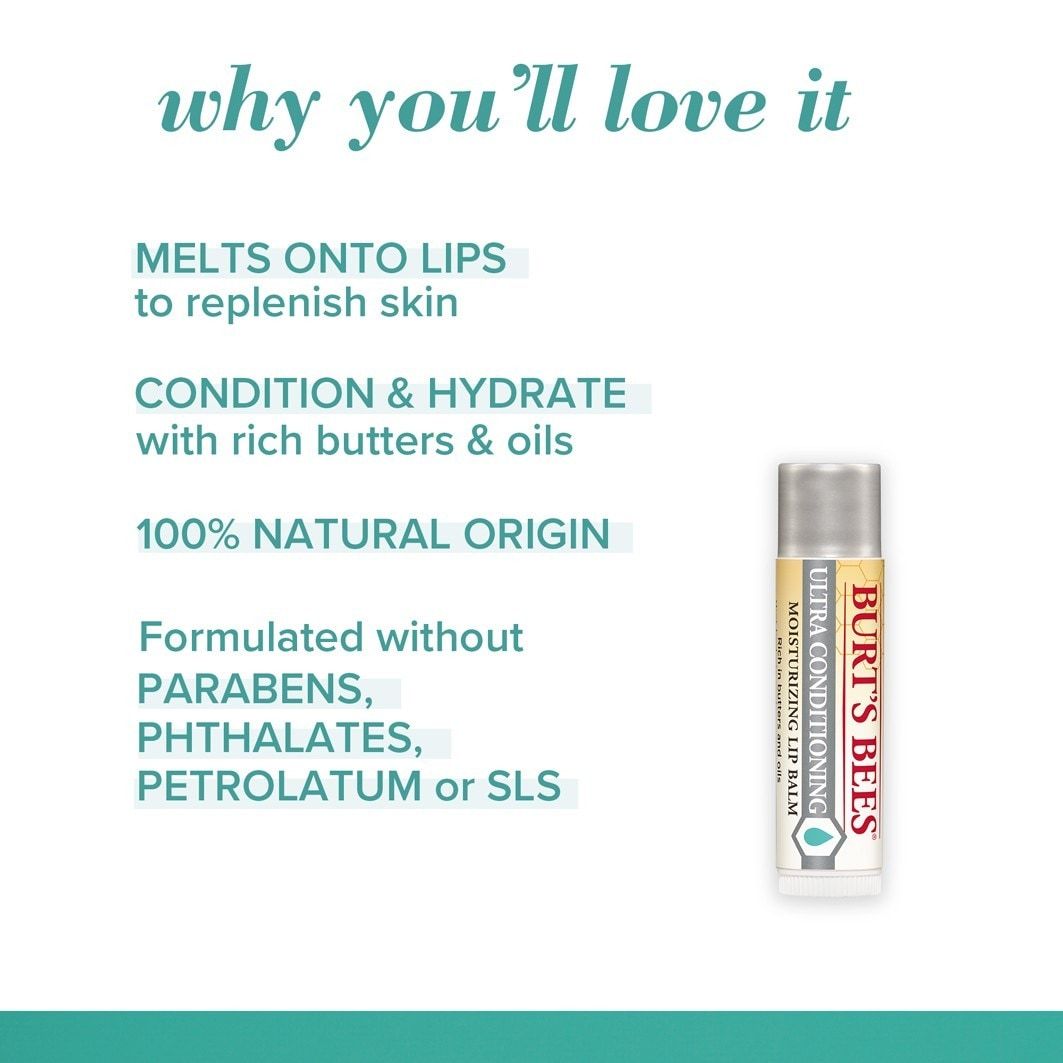 Burt's Bees Lip Care īpaši barojošs lūpu balzams - 4,25 g