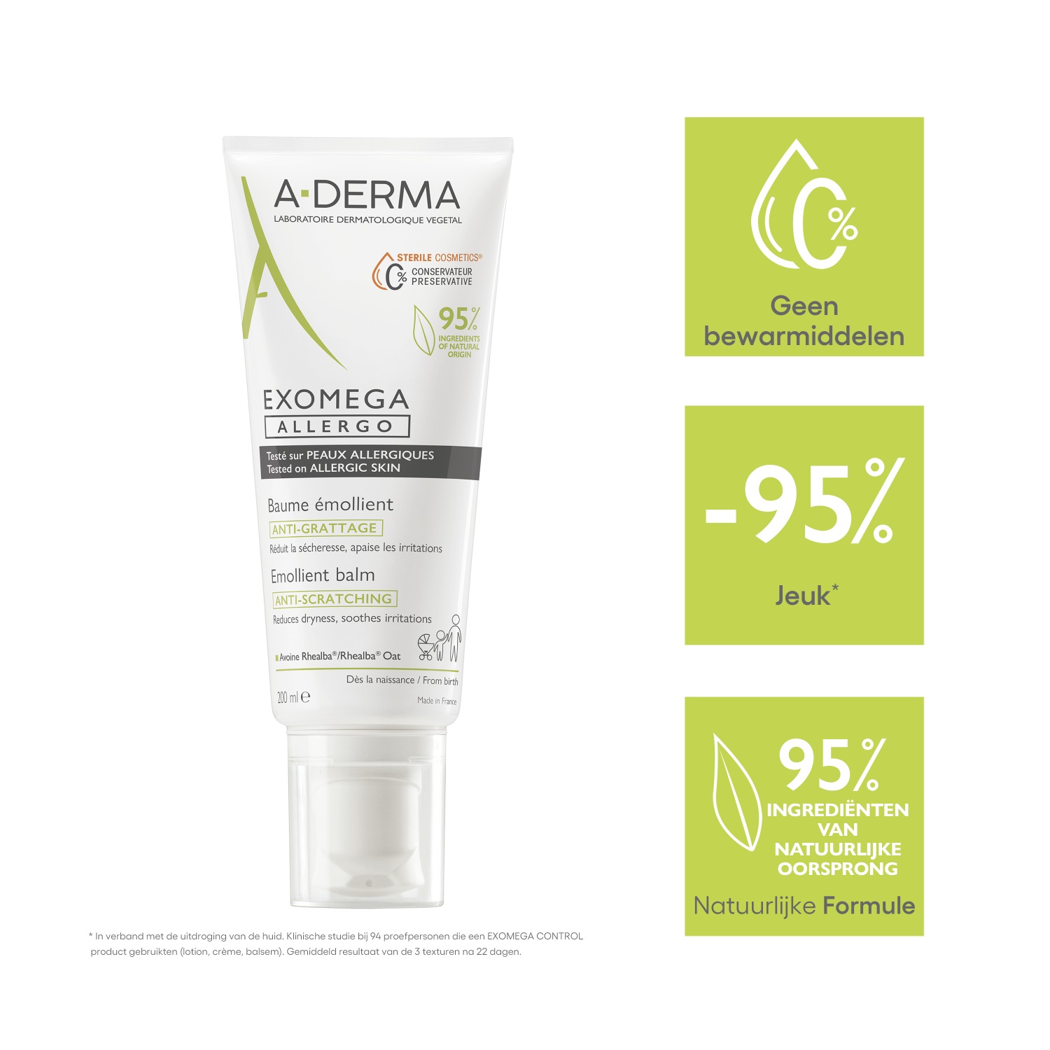 A-DERMA Balm Exomega Allergo Emollient Balm - 200 ml