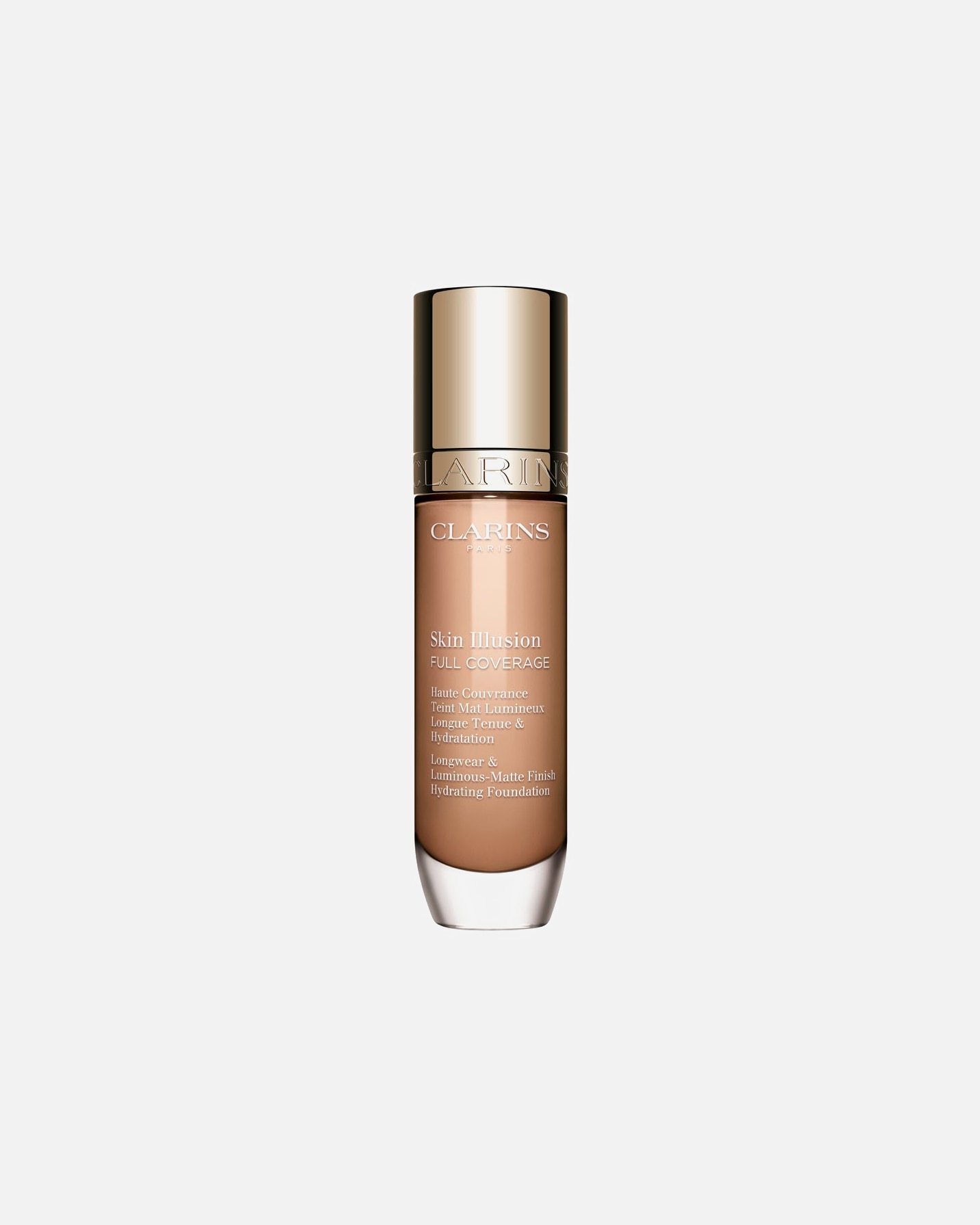 „Clarins Foundation Skin Illusion“ pilnai padengiantis makiažo pagrindas – 30 ml