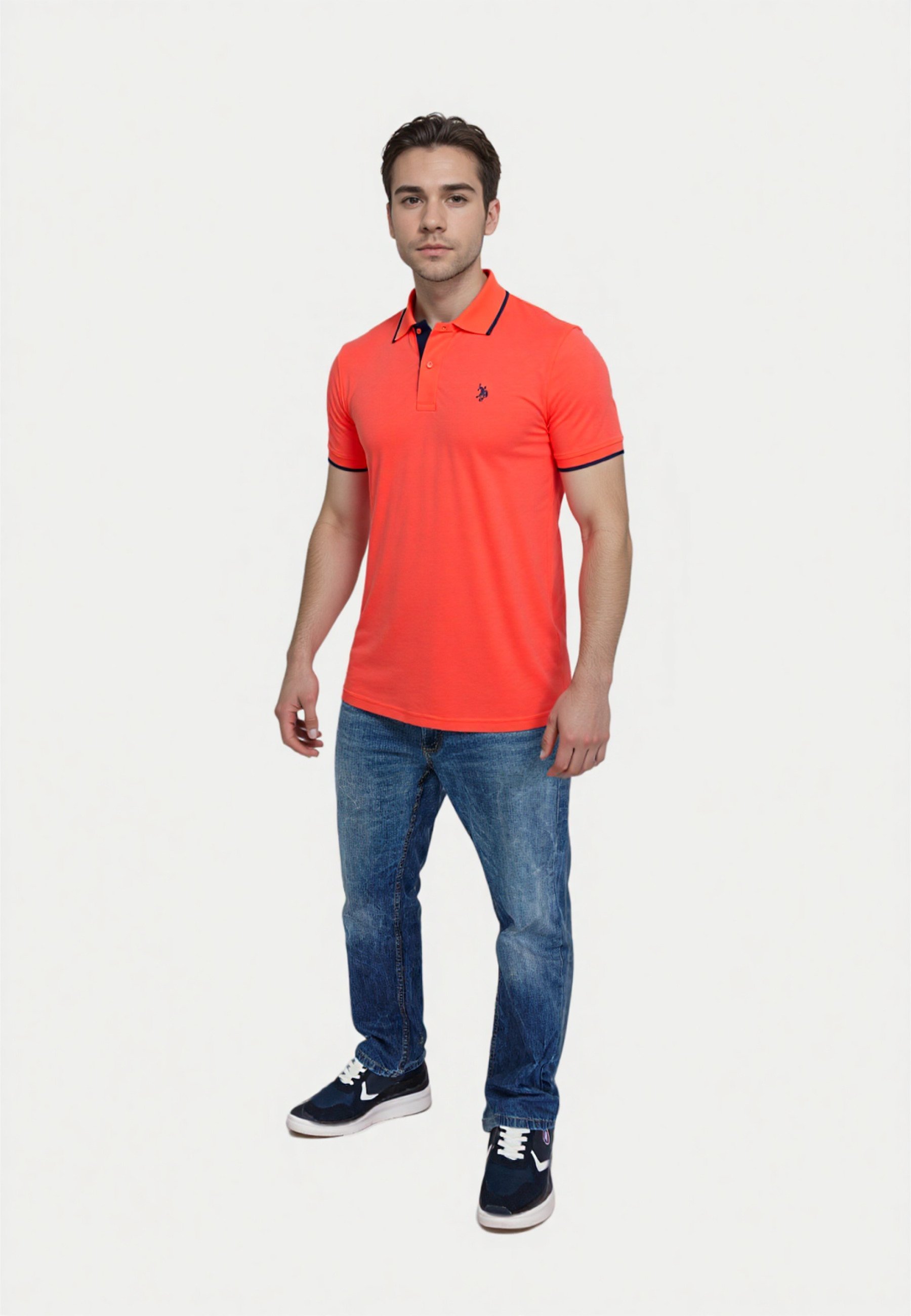 US Polo Assn. SHORTSLEEVE FASHION - Tricou polo - coral