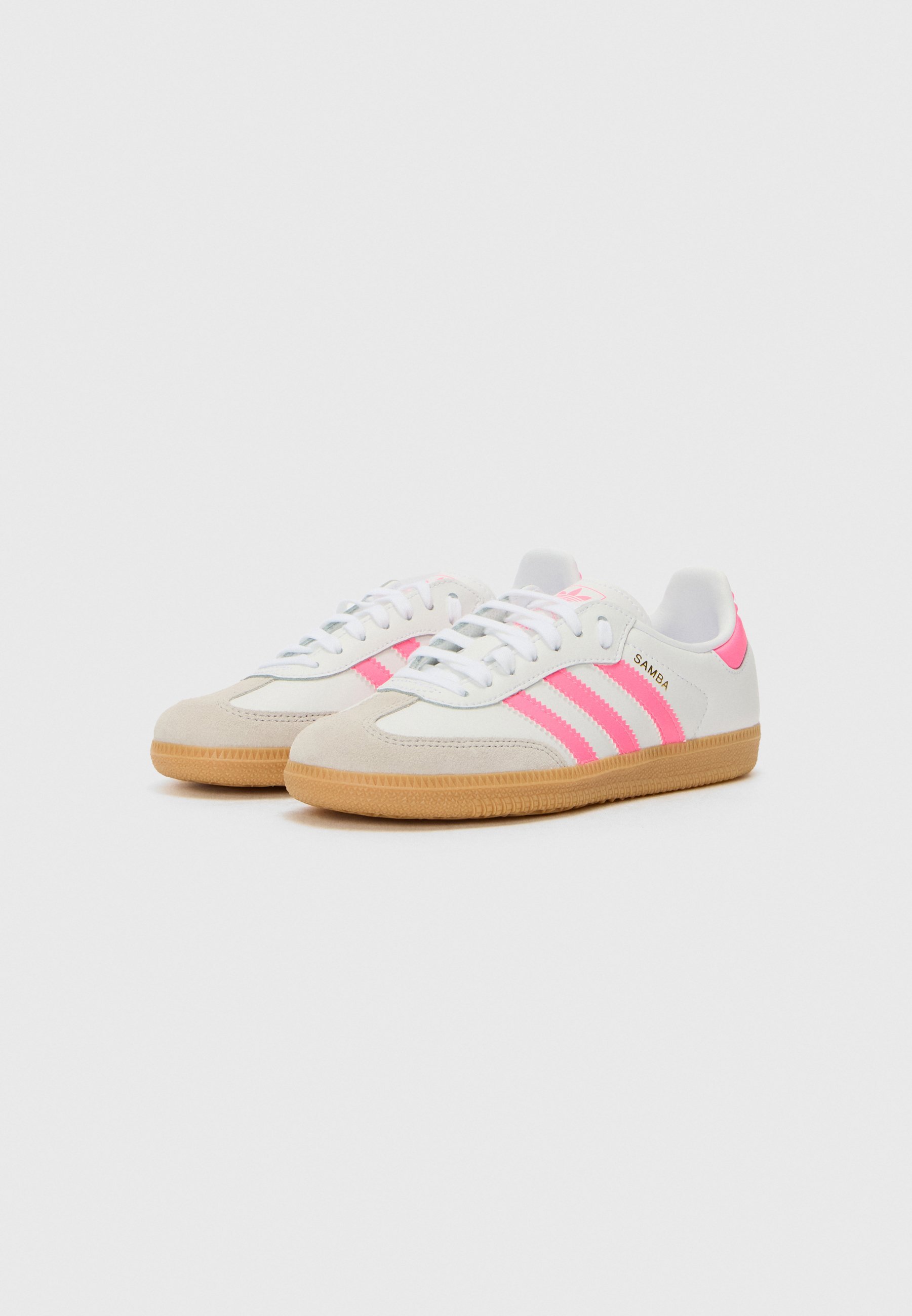 adidas Originals SAMBA OG UNISEX - Sneakers - wit/lichtroze/gum