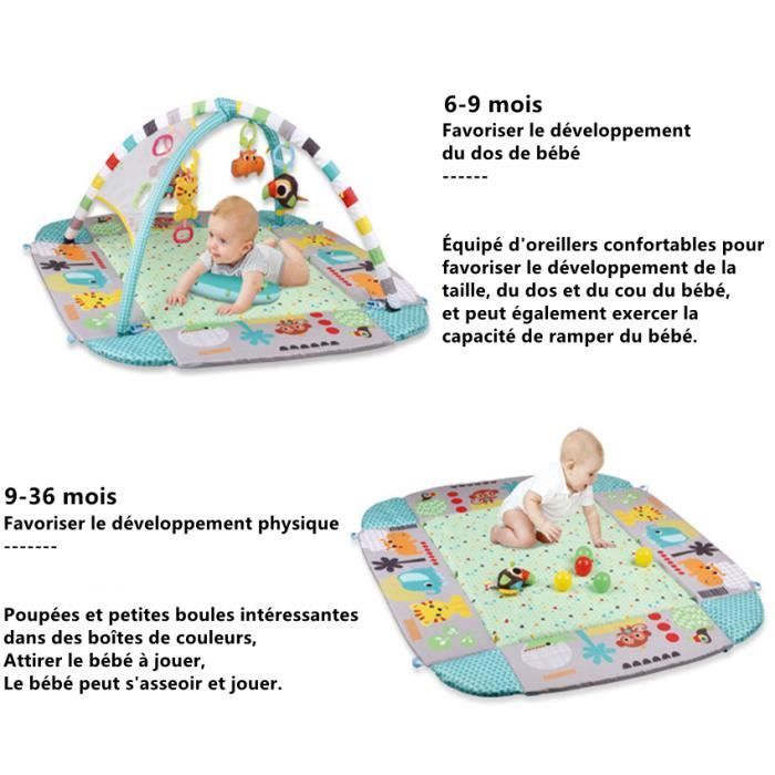 Multifunctional Baby Playmat with Toy Arch - Green - From 3 months