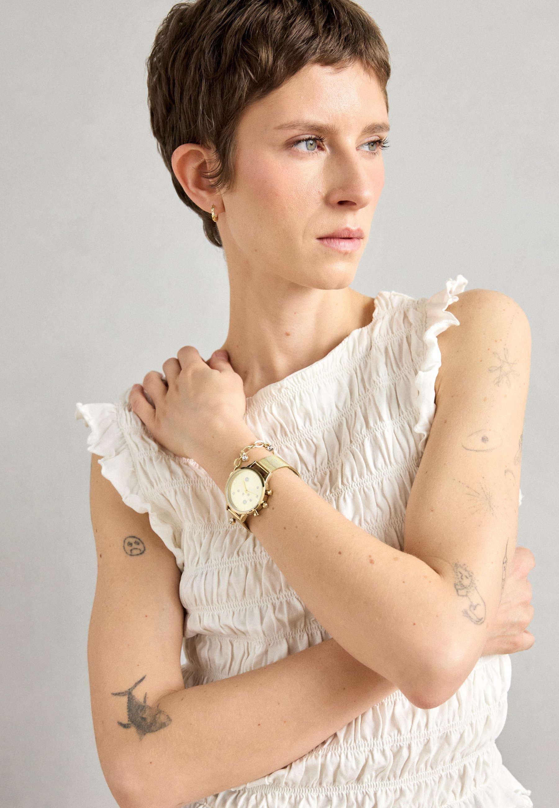 Anna Field SET - Horloge - goudkleurig