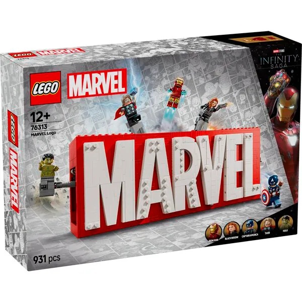LEGO Marvel 76313 Marvel logotips un minifigūras<br>