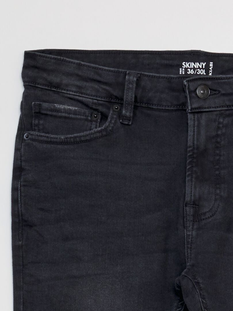 Calça Jeans Skinny - Tamanho 30 - Cinza