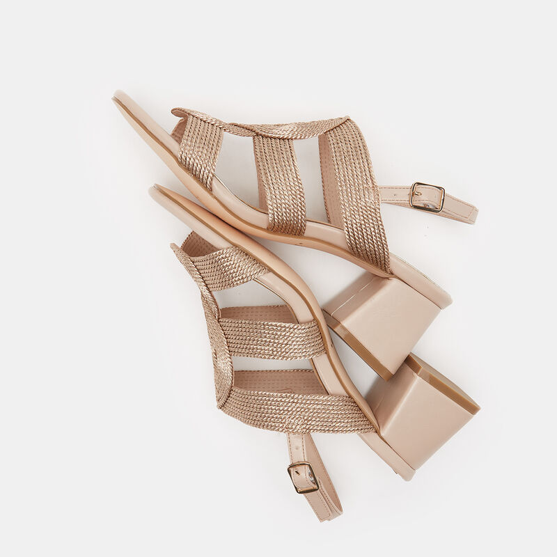 Pletene sandale s midi potpeticom