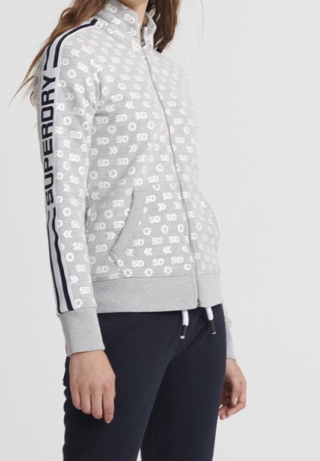 Superdry & Co. sweatshirt met rits - grijs