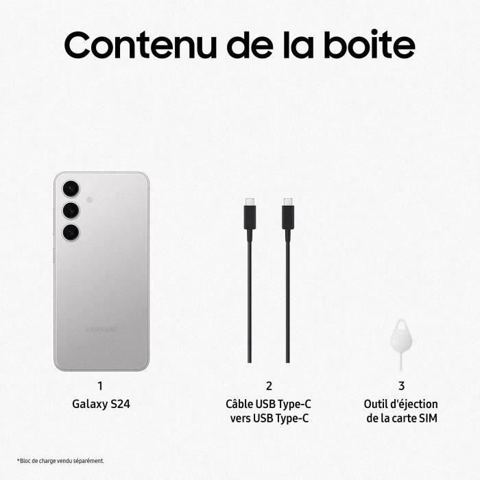 Samsung Galaxy S24 Smartphone 128 GB Zilver