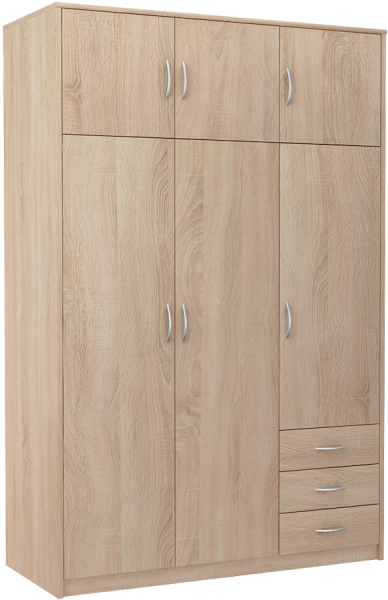 Szafa ubraniowa Sz03 Dąb Sonoma 193x127x55 cm Bestseller