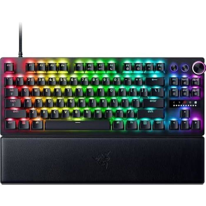 Razer Huntsman V3 Pro TKL (Analog Switches) - Tenkeyless Gaming Keyboard - Razer Snap Tap & Rapid Trigger (Optical Switches)