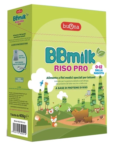 BIEN Bbmilk Rice Pro 0-12 400 g de protéines de lait Allergie