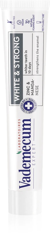 „Vademecum Expert White & Strong“ balinamoji dantų pasta, stiprinanti emalį