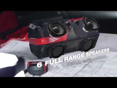 Caixa de som Bluetooth MILWAUKEE 12V/18V, modelo M12-18JSSP-0