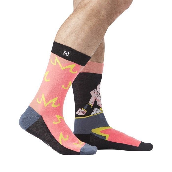 [ X ] CAPSLAB Men's DRAGON BALL Z Socks, Novelty Men's Socks, Authentic and Original - Pink