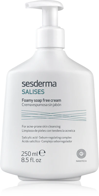 Sesderma Salises Schuimende, zeepvrije crème anti-acne reinigingsgel