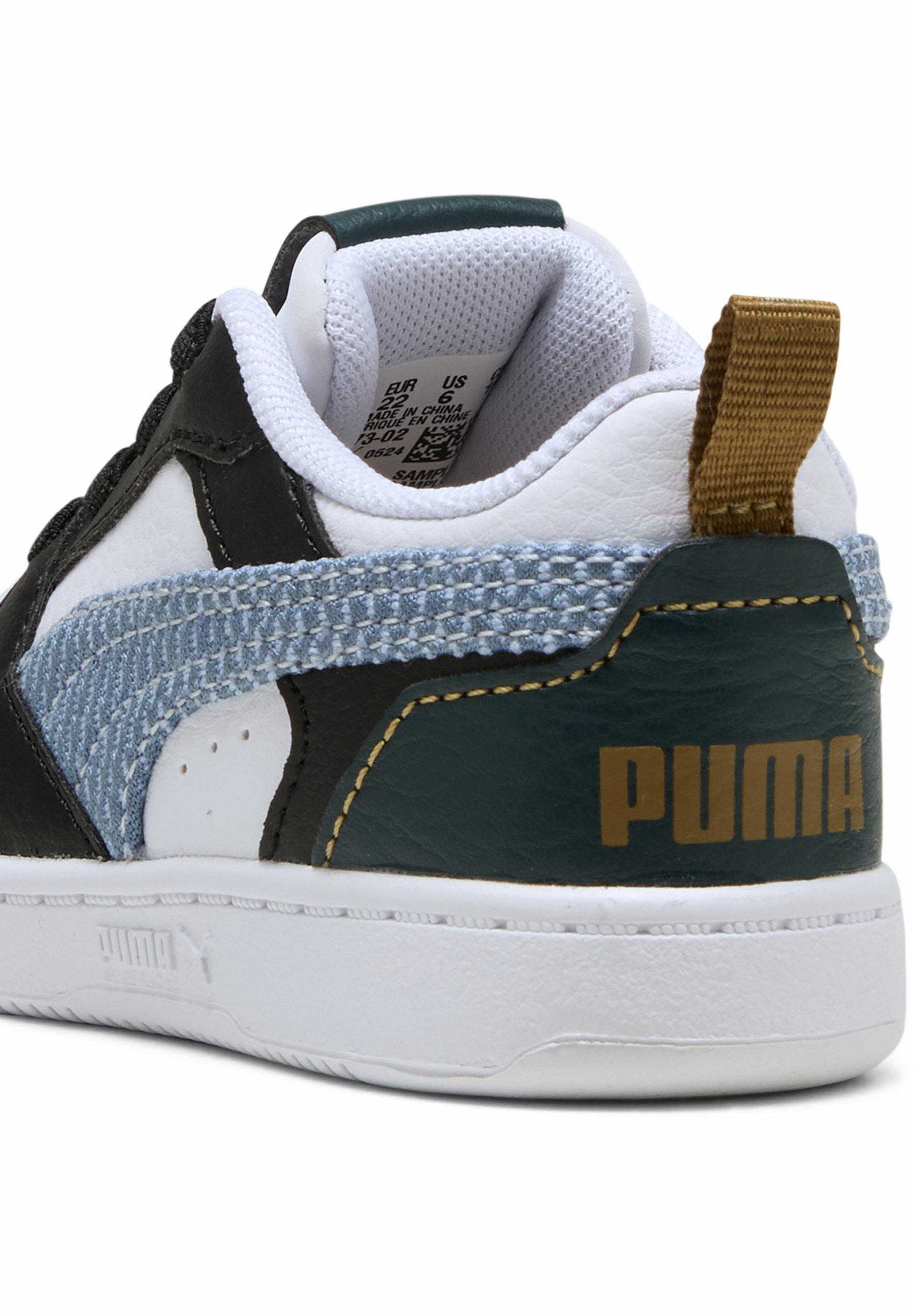 Scarpe da ginnastica Puma REBOUND FUN - Scarpe per bambini - nero/haute tropic/verde terra