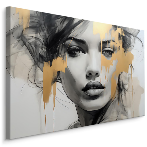 Obraz Abstrakcyjny Portret Kobiety W Stylu Glamour 30x20cm
