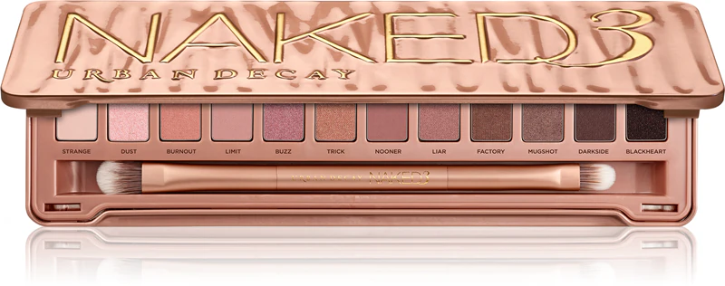 Urban Decay Naked3 Lidschattenpalette mit Pinsel