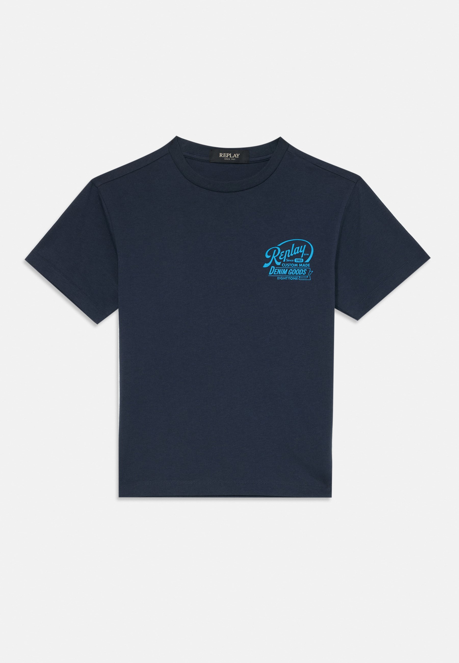 Replay Print T-shirt - origineel blauw