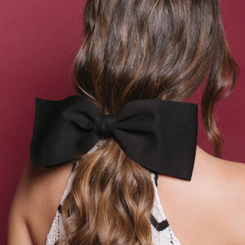 Tenká čierna mašľa Oh My Hair Doplnky do vlasov