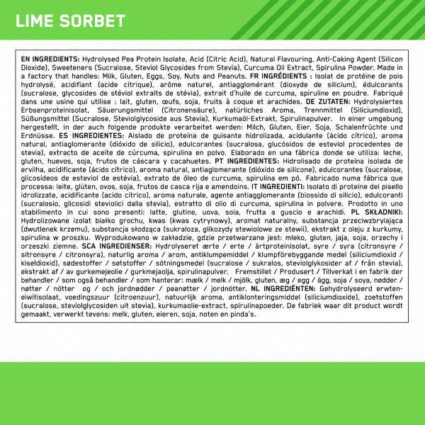 Optimum Nutrition Clear Protein Limettensorbet 280 g | Gesundheit | Superdrug