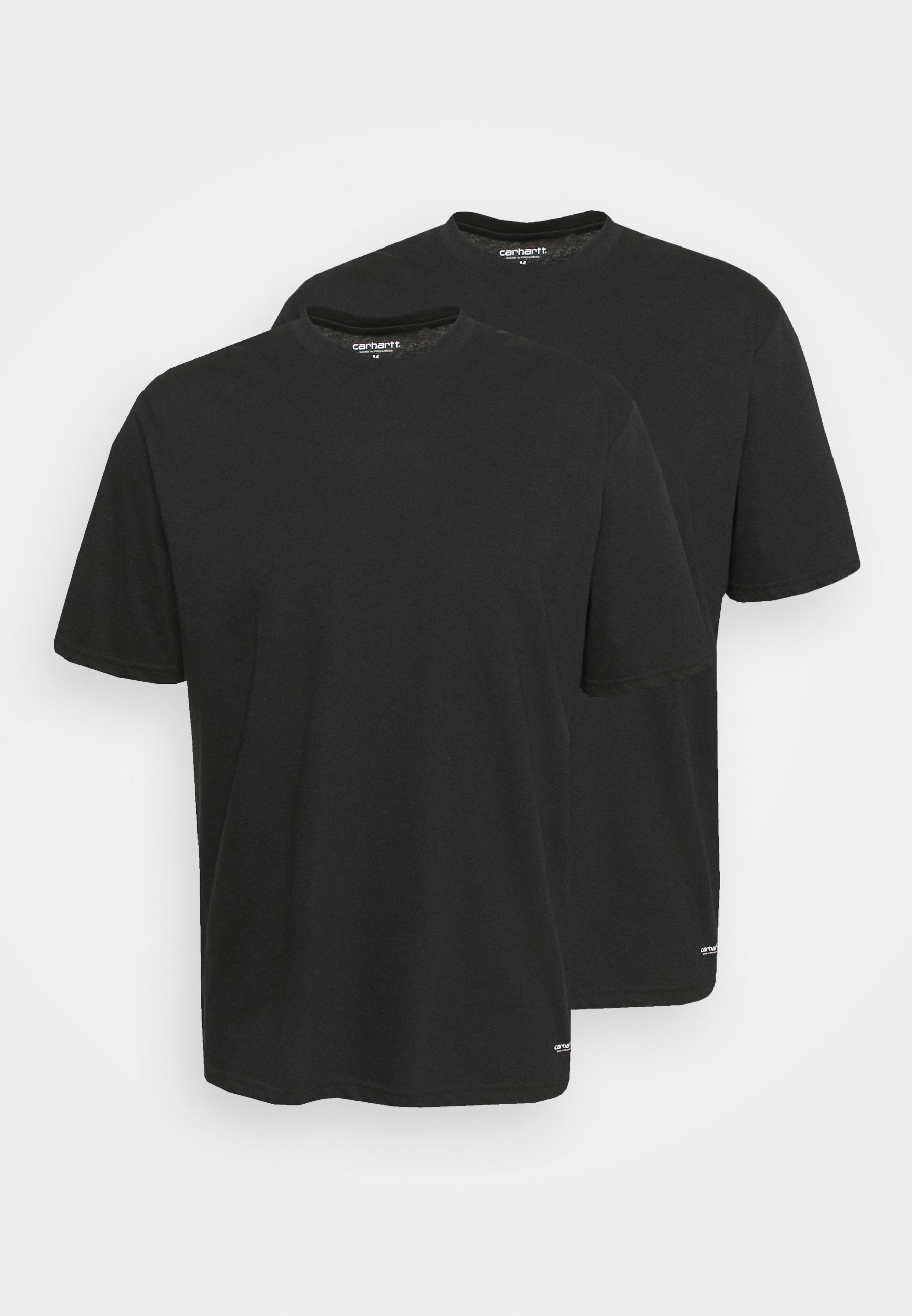 Carhartt WIP STANDARD CREW NECK UNISEX PACK 2 - Maglietta intima - nero/nero