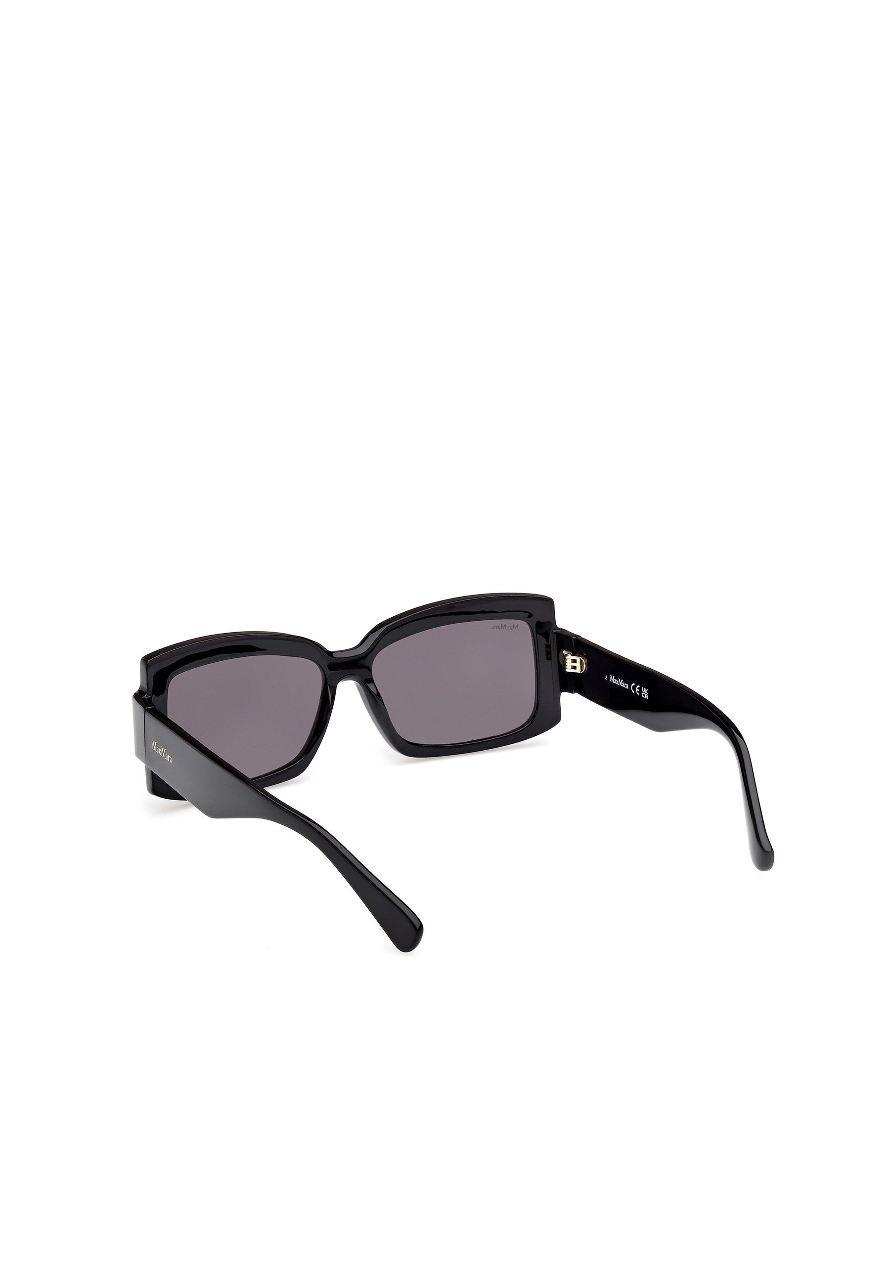 Max Mara LEE - Sonnenbrille - glänzend schwarz getönt