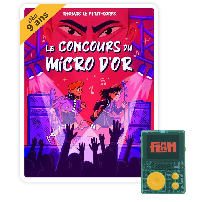Lunii - The Golden Microphone Competition Box Set - Interactive audiobook for ages 9 and up, available on FLAM
