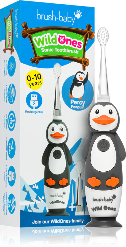 Escova de dentes elétrica Brush Baby WildOnes WildOne + 2 cabeças de reposição