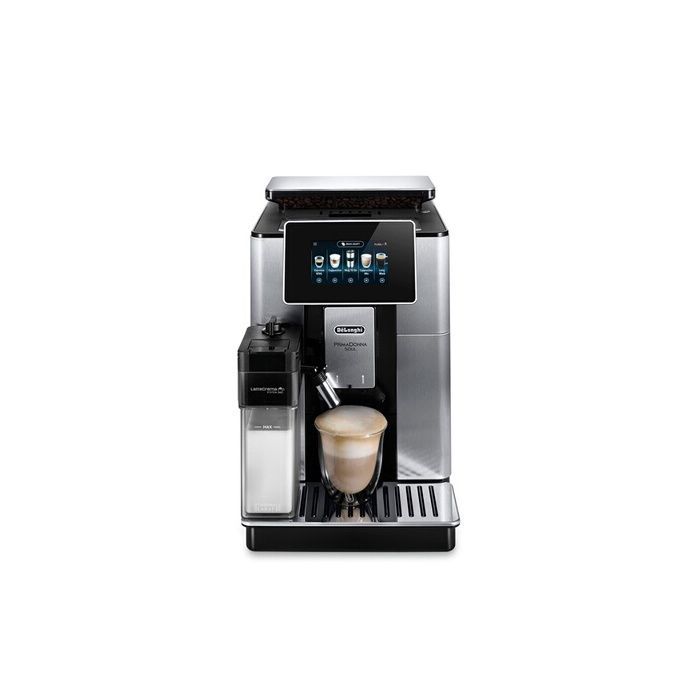 Cafetera espresso Delonghi Prima Donna Soul con molinillo ECAM610.75.MB 1450W, color negro y plata - 8004399334885