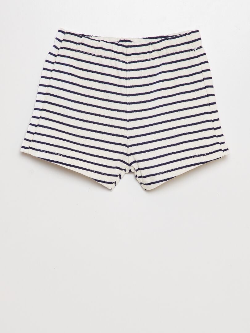 Katoenen T-shirt + short set - 2-delig - GRIJS