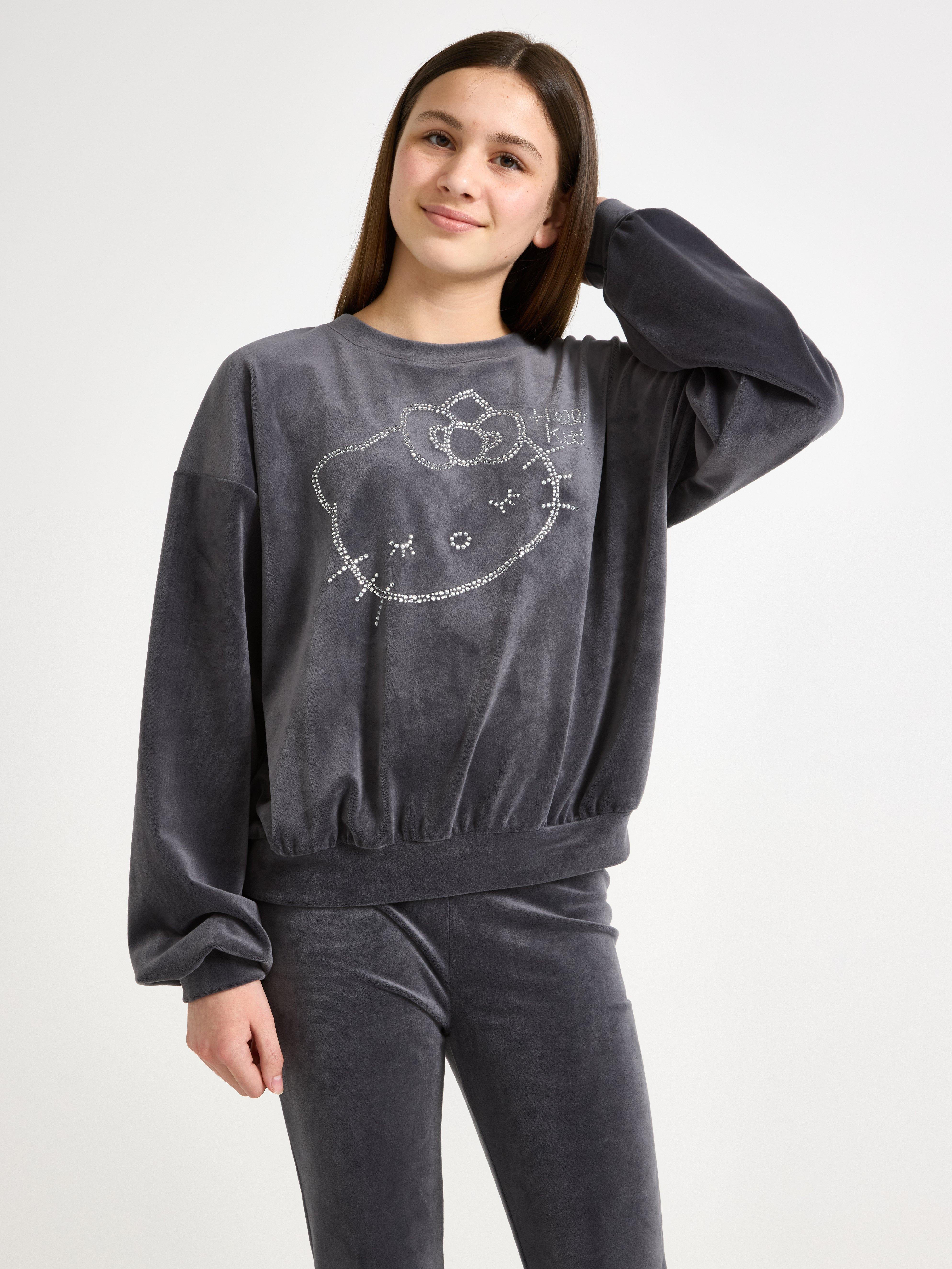 Hello Kitty sweatshirt Mørkegrå