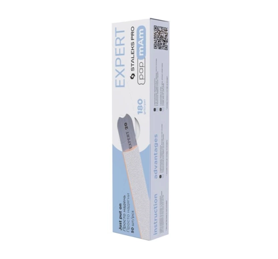 Staleks Pro wymienne pilniki białe papmAm Expert 22 180 grit 50 sztuk