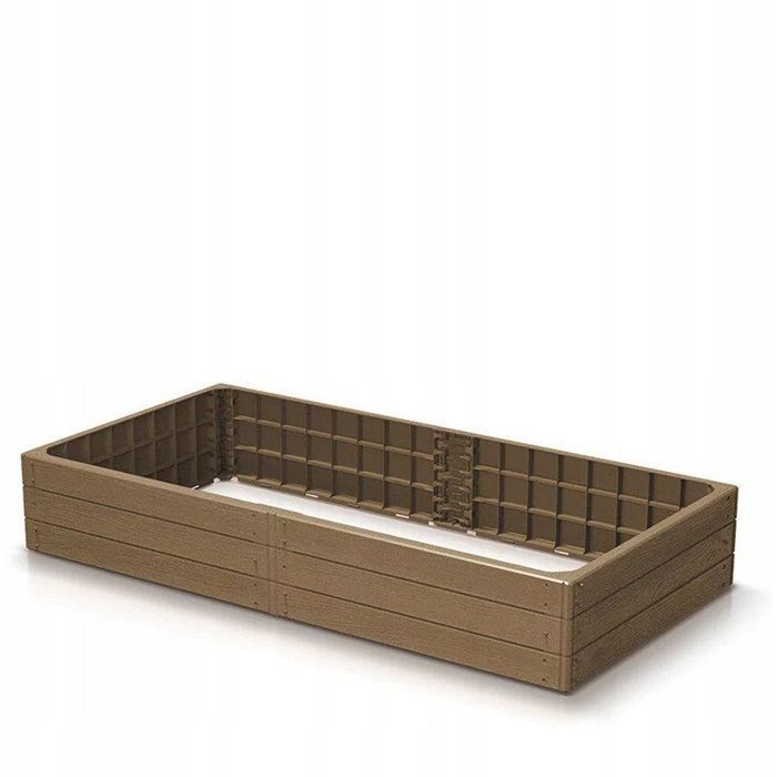 Huerto elevado - PROSPERPLAST - Mesa para verduras - Marrón - Plástico - Rectangular