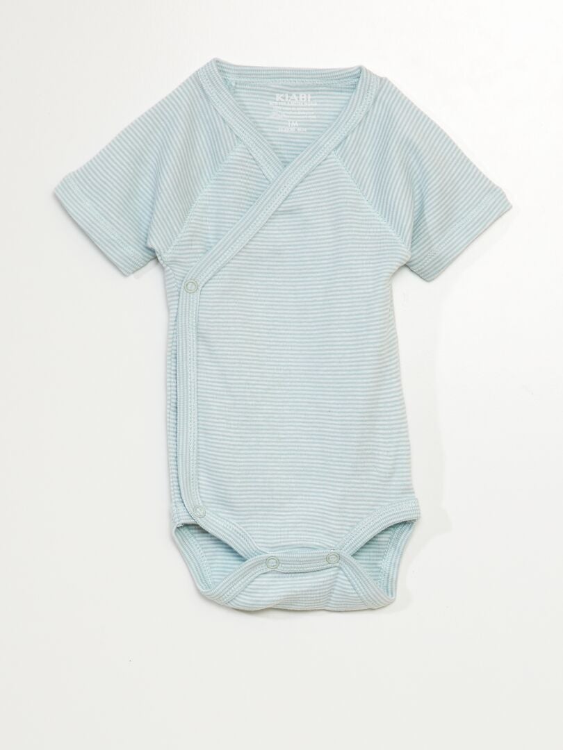 Conjunto de 3 bodys de algodón - BLANCO