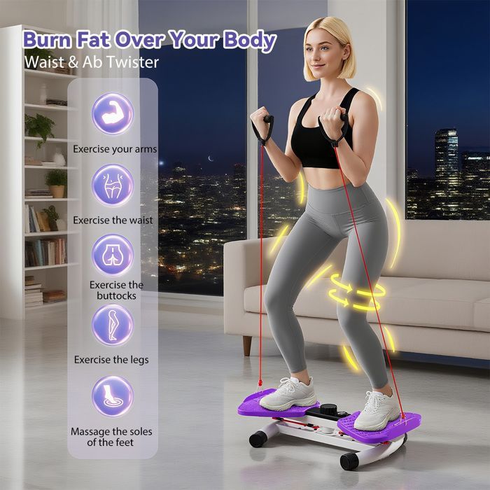 Appareil de musculation pour la taille, appareil de fitness pour affiner la taille et renforcer les abdominaux, affichage LED