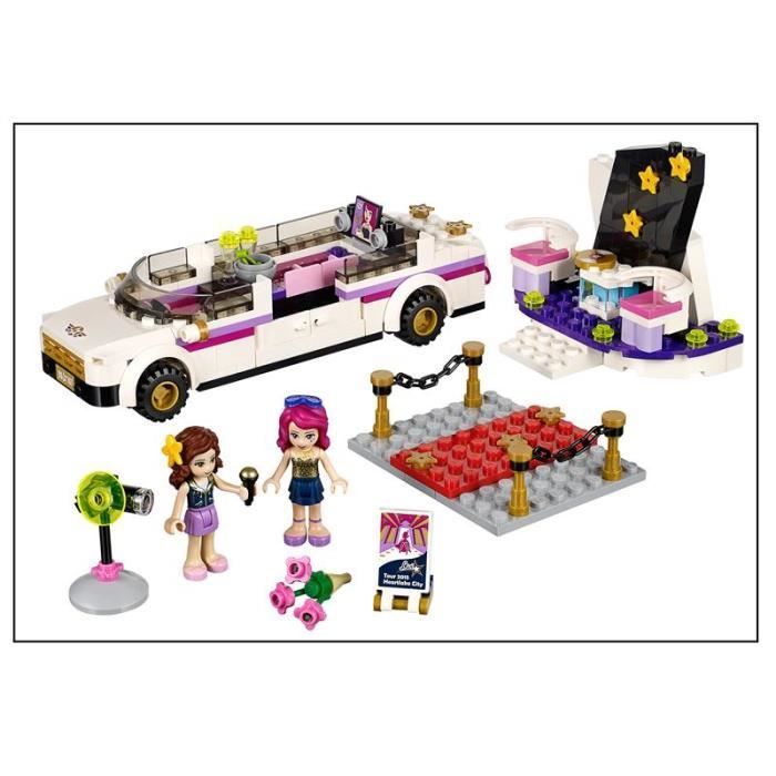 Set LEGO Friends - LEGO - 41107 - Limousine avec portes et coffre ouvrants - Tapis rouge - Cabine d'interview