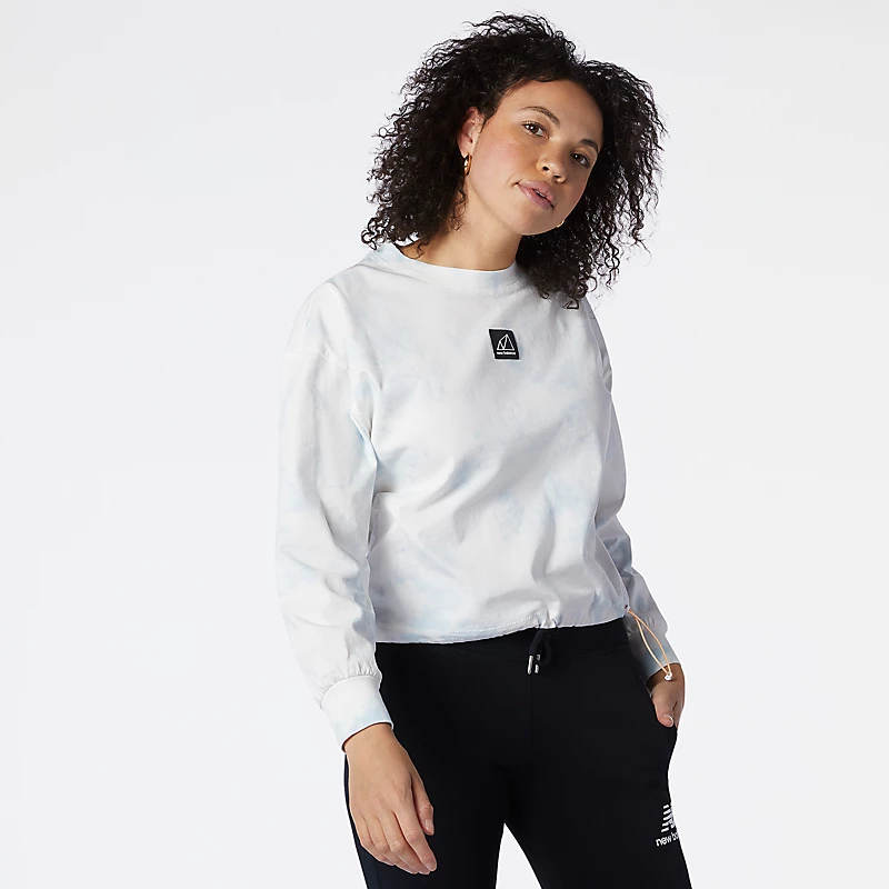 NB All Terrain Tie Dye Langarmhose für Damen - WEISS
